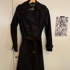 Lord & Taylor Black Trench Coat